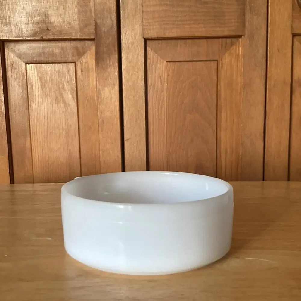 Vintage White Milk Glass Ovenware Soup Bowl